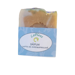 Săpun cu lapte de ovăz și spirulină